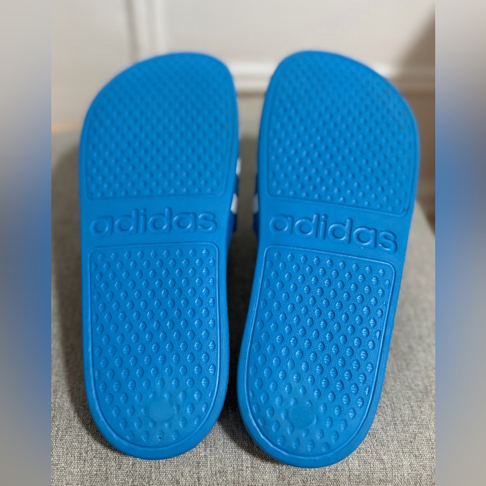 Adidas Adilette Aqua Slides FY8047 Blue White Men’s Sandals Comfort US 9 - Picture 6 of 9